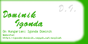 dominik igonda business card